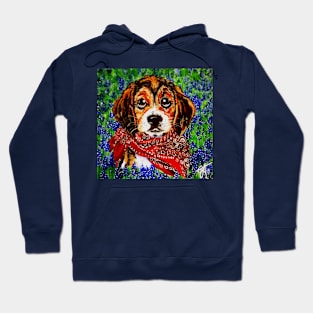 Beagle Basset Hound Dog Dogs Puppy Flowers Mountain Western Cowboy Flowers Hoodie